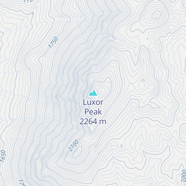 Map of Luxor Peak