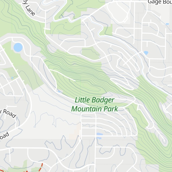 Map of Little Badger Mountain