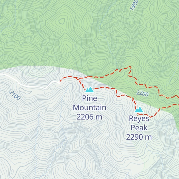 Map of Pine Mountain