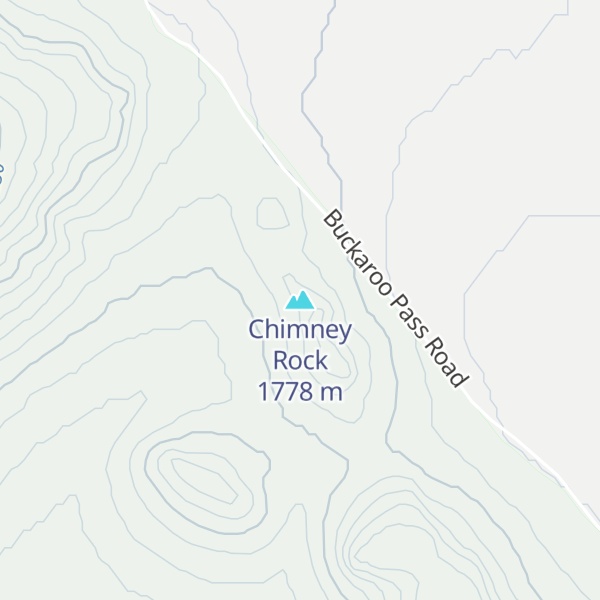 Map of Chimney Rock