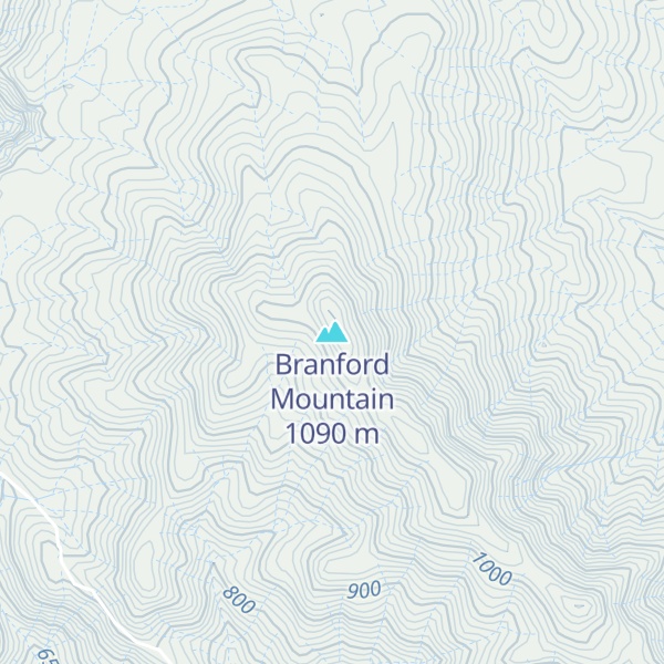 Map of Branford Mountain