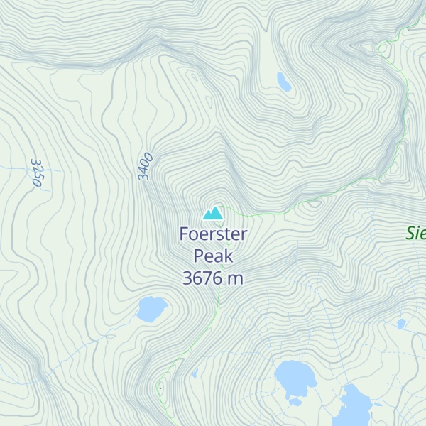 Map of Foerster Peak