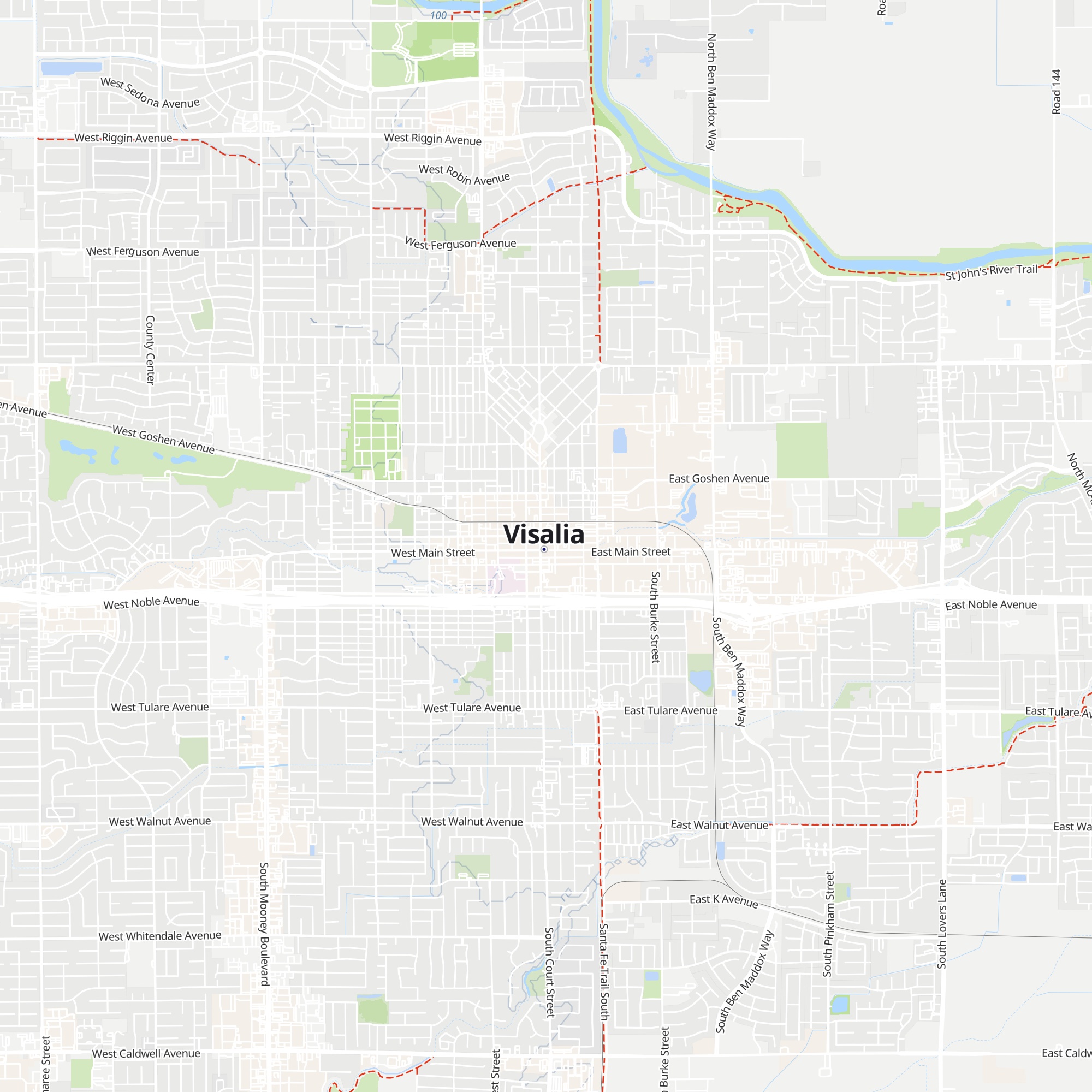 Visit Visalia map