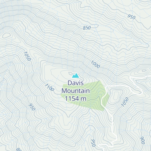 Map of Davis Mountain