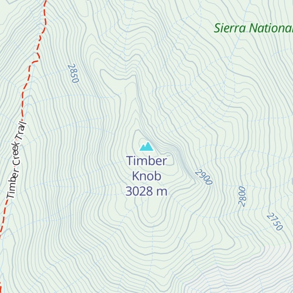 Map of Timber Knob