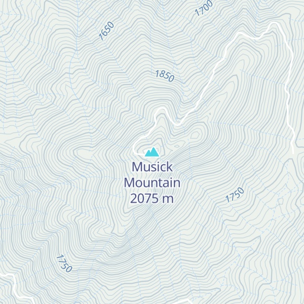 Map of Musick Mountain