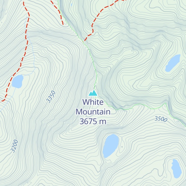 Map of White Mountain