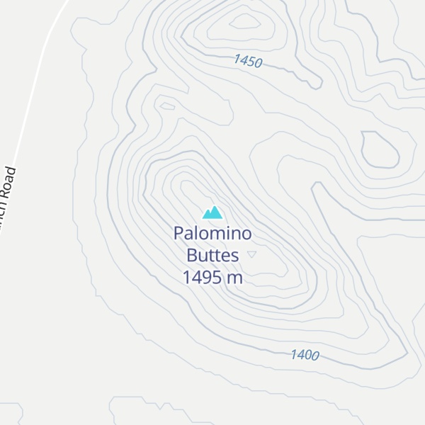 Map of Palomino Buttes