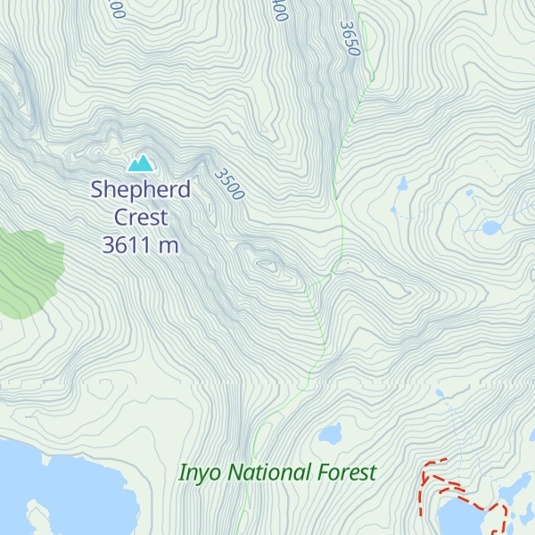 Map of East Shepherd Crest