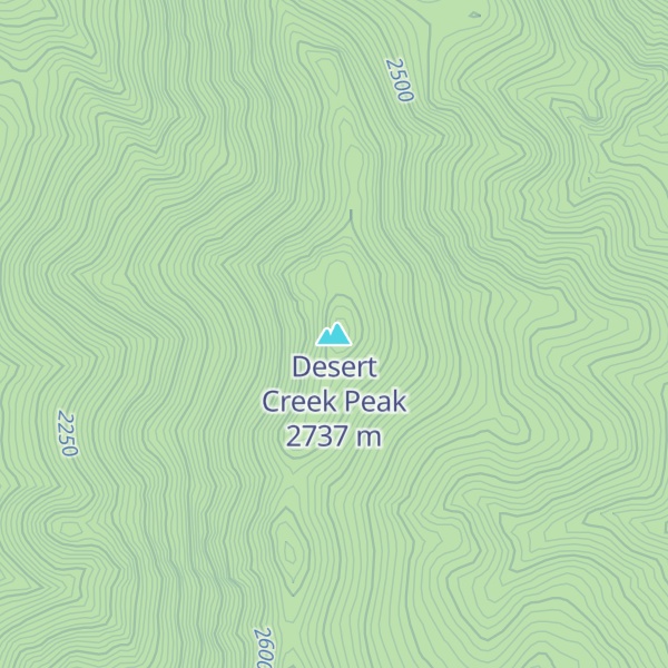Map of Desert Creek Peak