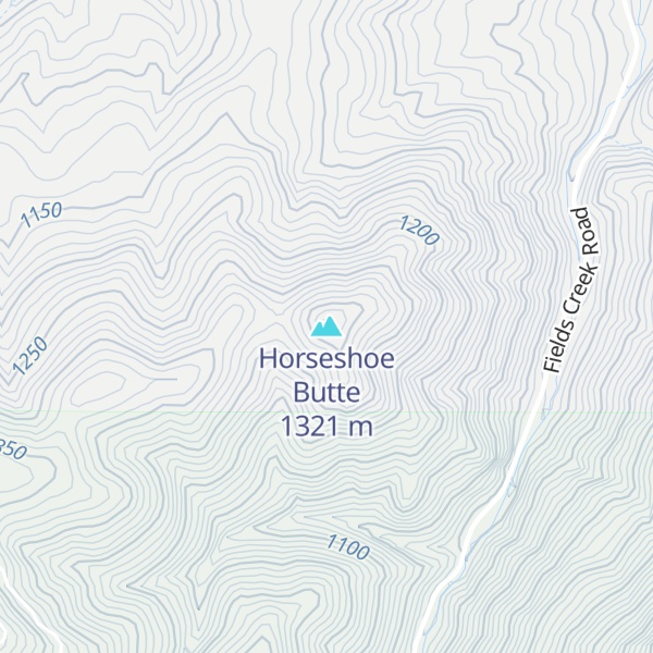 Map of Horseshoe Butte