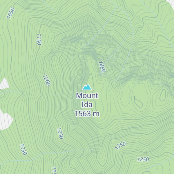 Map of Mount Ida
