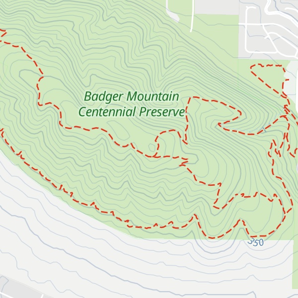 Map of Badger Mountain