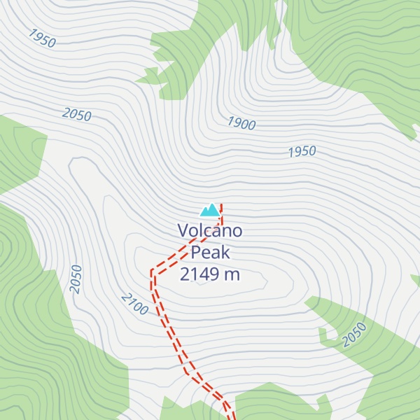 Map of Volcano Peak