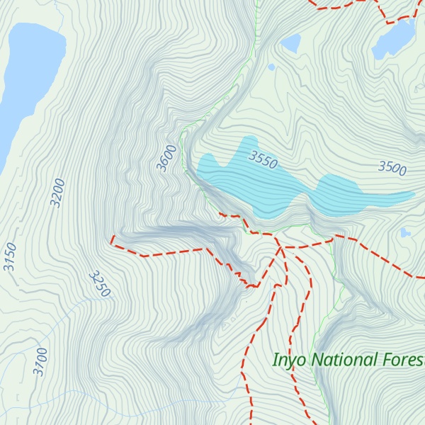 Map of Mount Conness