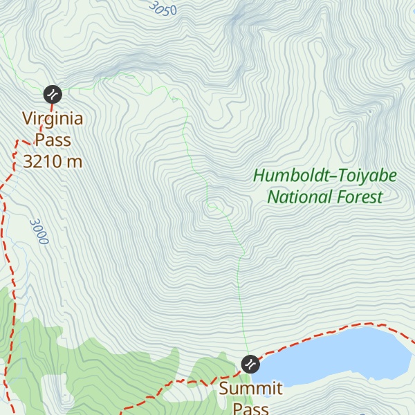 Map of Camiaca Peak