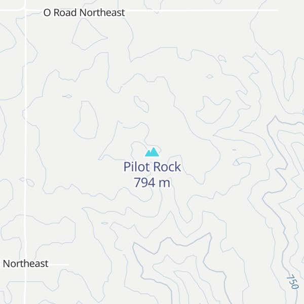 Map of Pilot Rock