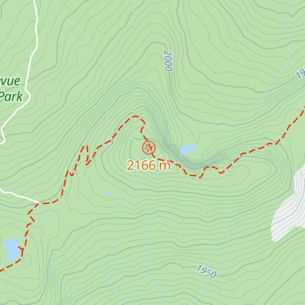Map of Little White Mountain