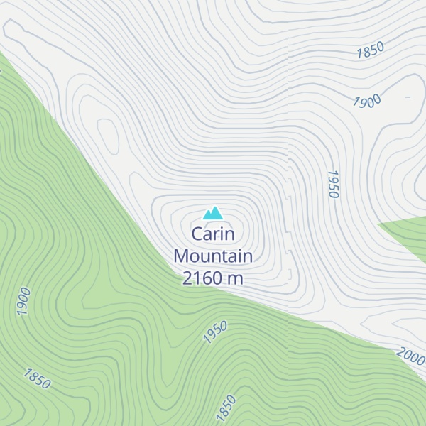 Map of Carin Mountain