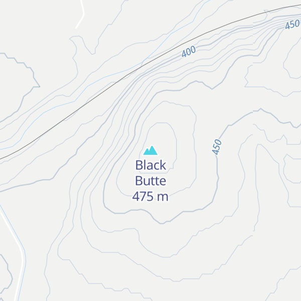 Map of Black Butte
