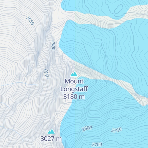 Map of Mount Longstaff