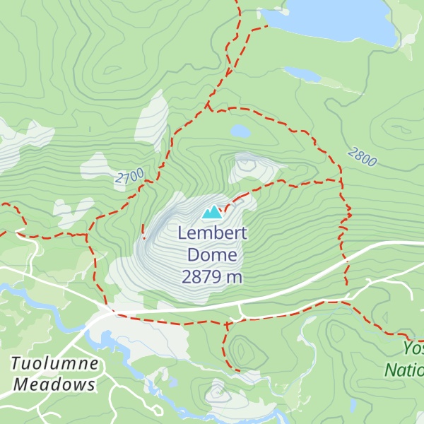 Map of Lembert Dome