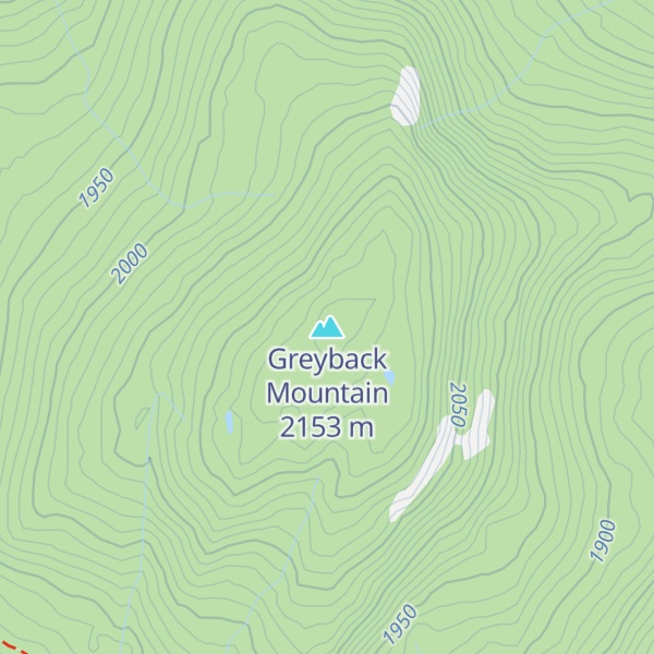 Map of Greyback Mountain