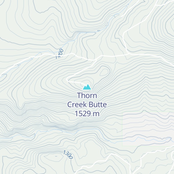 Map of Thorn Creek Butte