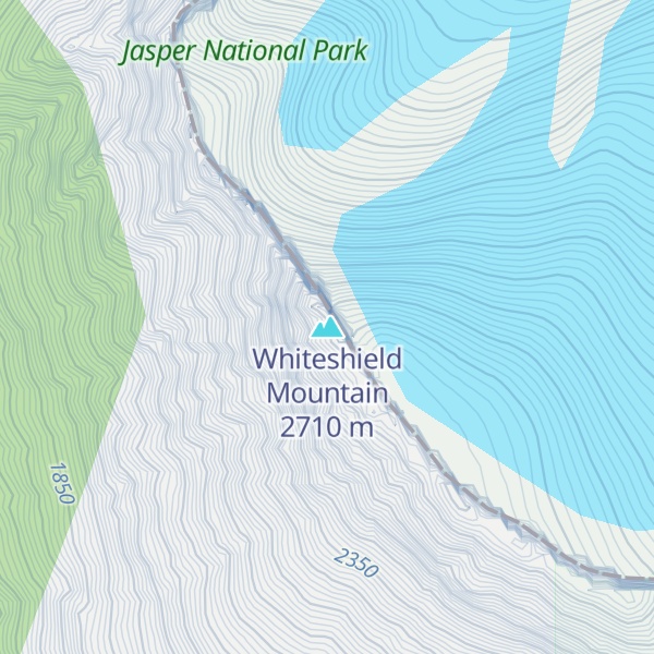 Map of Whiteshield Mountain