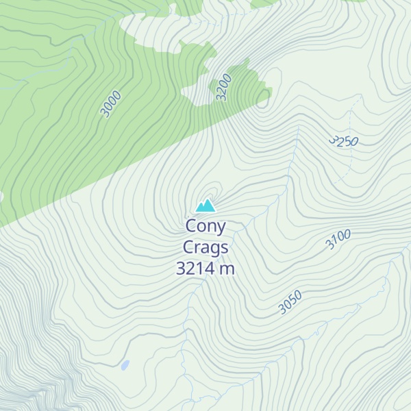 Map of Cony Crags