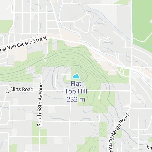 Map of Flat Top Hill