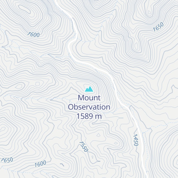 Map of Mount Observation
