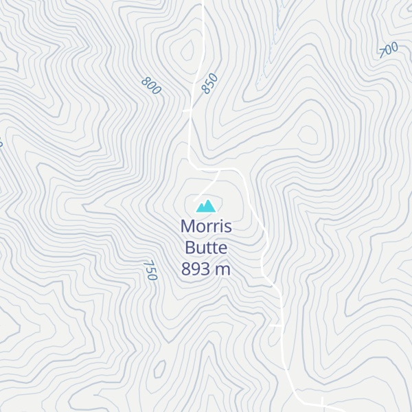 Map of Morris Butte