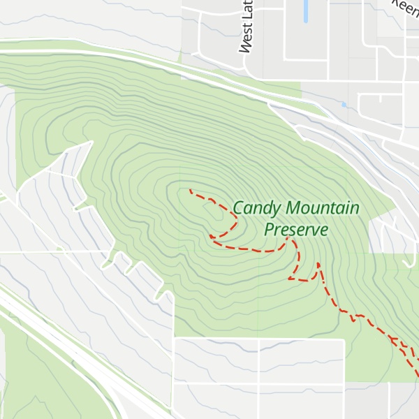 Map of Candy Mountain