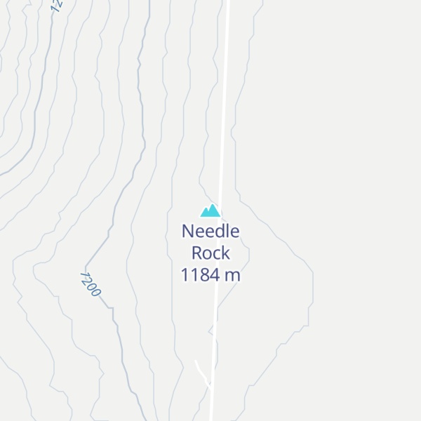Map of Needle Rock