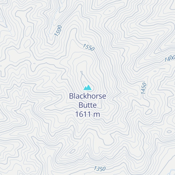 Map of Blackhorse Butte