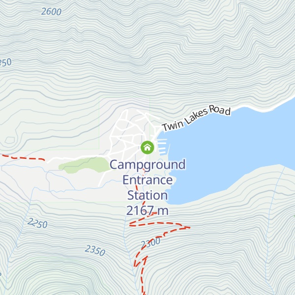 Map of Campground Entrance Station