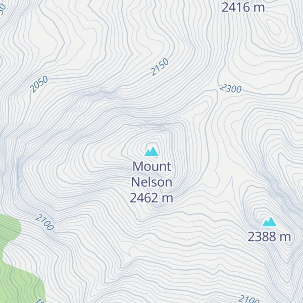 Map of Mount Nelson