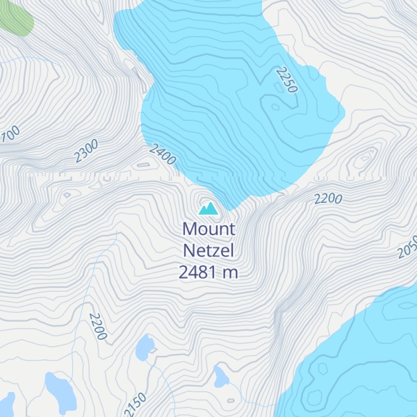 Map of Mount Netzel