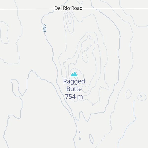 Map of Ragged Butte