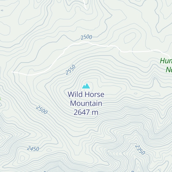 Map of Wild Horse Mountain