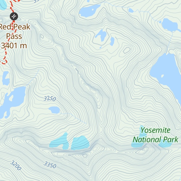 Map of Ottoway Peak