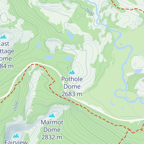 Map of Pothole Dome