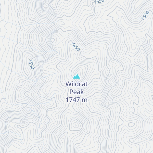 Map of Wildcat Peak