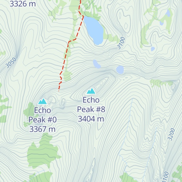 Map of Echo Peak #8