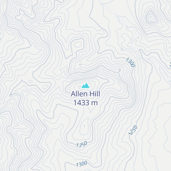 Map of Allen Hill