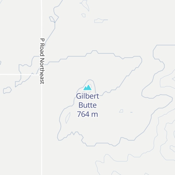 Map of Gilbert Butte