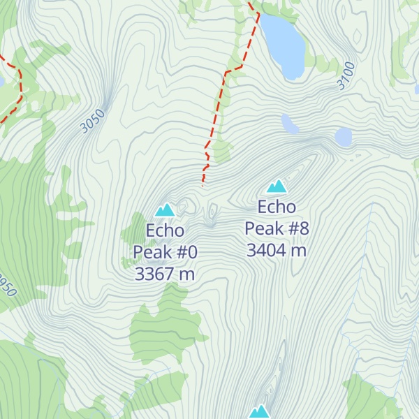 Map of Echo Peak #9
