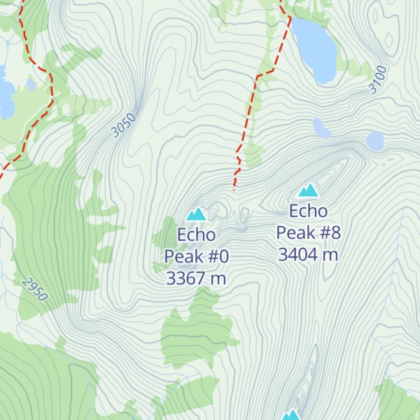 Map of Echo Peak #1