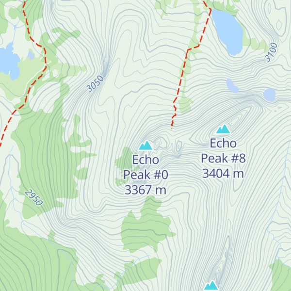 Map of Echo Peak #0